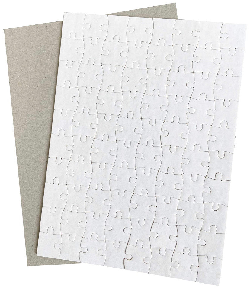 Sublimation Jigsaw Puzzle A5 Heat Press Blanks Puzzle Pieces 8" X 6" PUZZLE (80 PIECES)