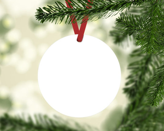 3.5'' Circle Aluminum Christmas Sublimation Ornament