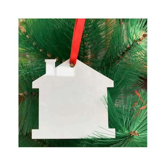 2.75'' House Shape Aluminum Sublimation Ornament