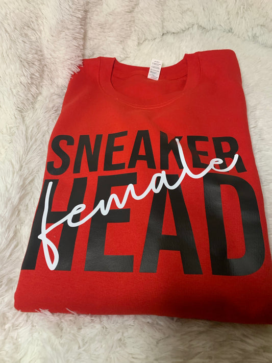 "Female" Sneaker Head Sweatshirt
