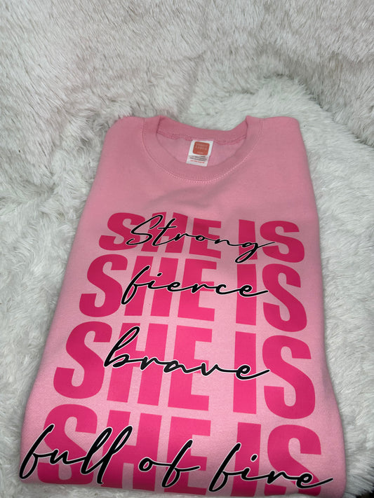 She is…. Crewneck Sweatshirt