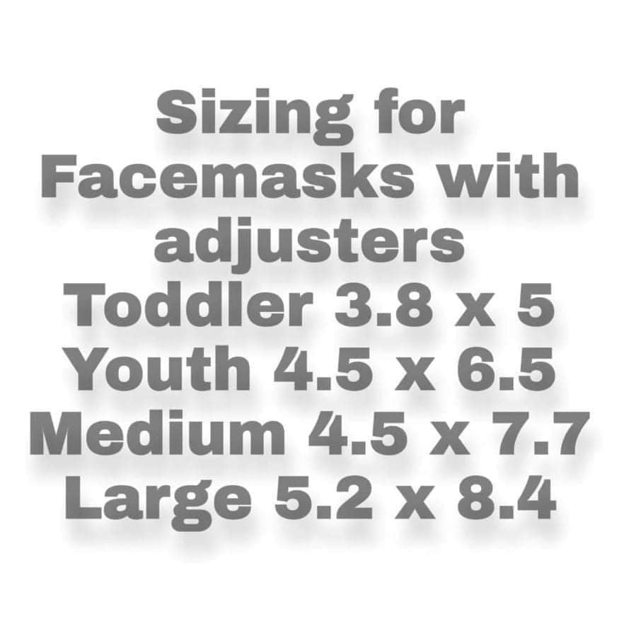 Face Mask Blank For Sublimation 100% Polyester with adjustable earloops