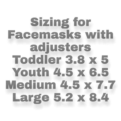 Face Mask Blank For Sublimation 100% Polyester with adjustable earloops