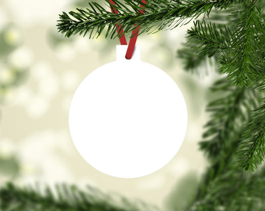 3'' Sublimation Circle Aluminum Ornament Double Sided